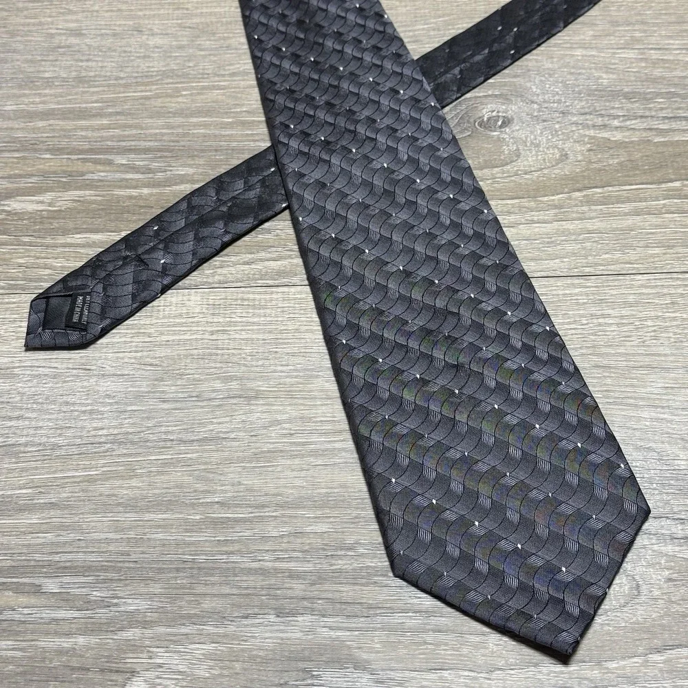 Alfani Handmade Luxury 100% Silk Neck Tie for‎ Men Wavy Pattern 58
